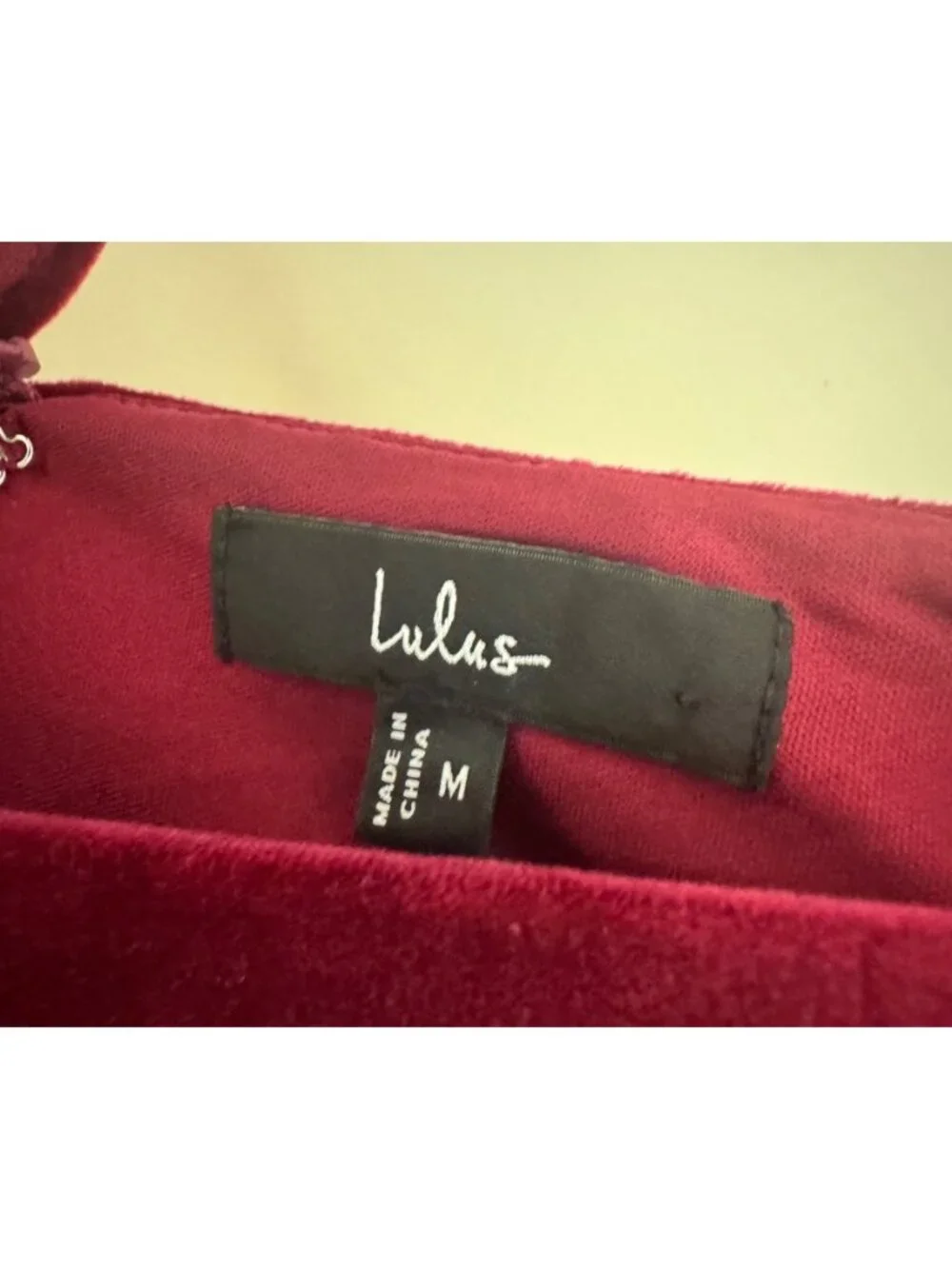 Lulus Evenings Wine Red Velvet Twist-Front Maxi Dress Long Gown M Velour Wedding